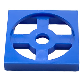 Turntable 2 x 2 Plate, Base, Part# 3680 Part LEGO® Blue