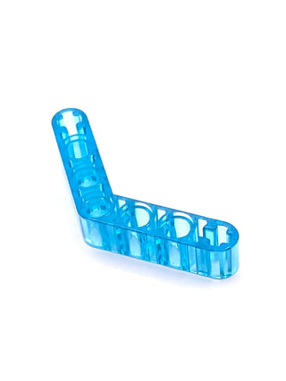 Technic, Liftarm, Modified Bent Thick 1 x 7 (4 - 4), Part# 32348 Part LEGO® Trans-Light Blue