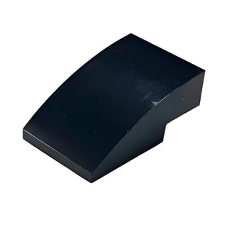 Slope Curved 3x2, Part# 24309 Part LEGO® Black 1 Part