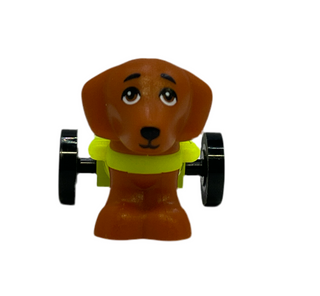 Pickle- Dachshund with Neon Yellow Wheelchair Harness, 100559pb01c02 LEGO® Animals LEGO®