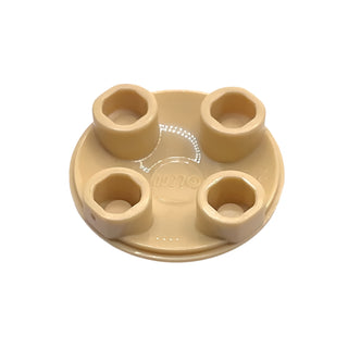 Plate, Round 2x2 with Rounded Bottom (Boat Stud), Part# 2654 Part LEGO® Tan