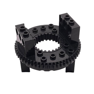 Technic Turntable 56 Tooth Extended Arms with (Same Color) Type (2856/2855), Part# 2856c01 Part LEGO® Black Very Good
