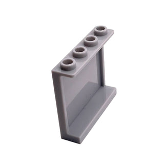Panel 1 x 4 x 3 with Side Supports - Hollow Studs, Part# 60581 Part LEGO® Light Bluish Gray