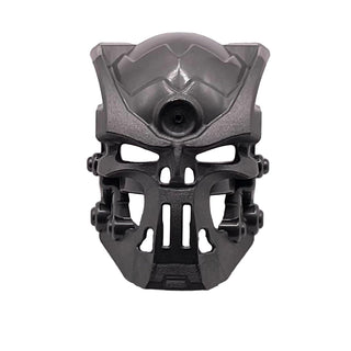 Bionicle Mask Skull Wide, Part# 20476 Part LEGO® Pearl Dark Gray