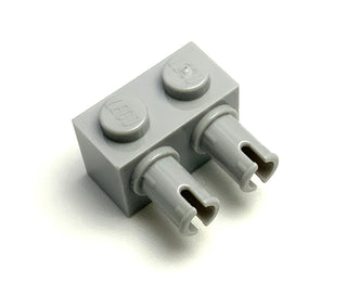 Brick, Modified 1x2 with Pins, Part# 30526 Part LEGO® Light Bluish Gray