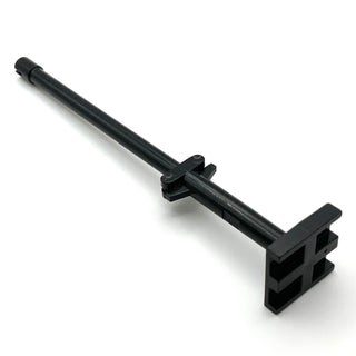Boat, Mast 2 x 2 x 9 2/3 Bar with Slot on Top and 2 Finger Hinge on Two Sides, Part# 4318 Part LEGO® Slightly Used - Black  