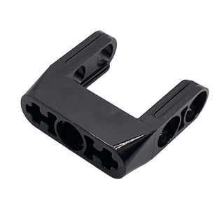 Technic, Pin Connector Toggle Joint Smooth Double with Axle and Pin Holes, Part# 87408 Part LEGO® Black