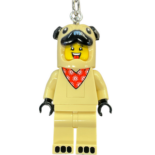 LEGO® Pug Suit Guy LED Light 3” Keychain LEGO®