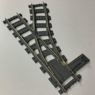 LEGO® 9v Train Track, Switch Point Right, Dark Bluish Gray Part LEGO®