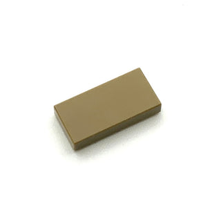Tile 1x2, Part# 3069 Part LEGO® Dark Tan