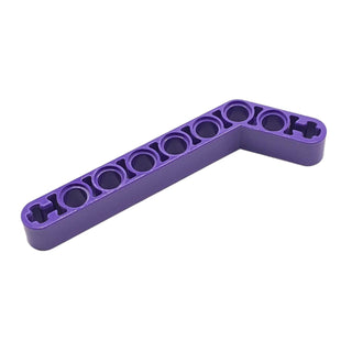 Technic Liftarm, Modified Bent Thick 1x9 (7-3), Part# 32271 Part LEGO® Dark Purple