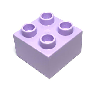 Duplo, Brick 2x2, Part# 3437 Part LEGO® Lavender