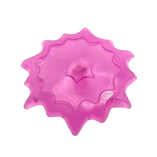 Power Burst, Shield Large with Bar End, Part# 35032e Part LEGO® Trans-Dark Pink
