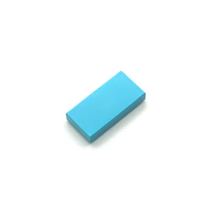 Tile 1x2, Part# 3069 Part LEGO® Medium Azure 1 Part