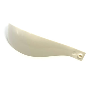 Panel 4x4x11 Curved Tapered with Clip at Each End, Part# 18969 LEGO® Decent - White