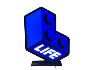 Lighted Wall Art Display Case BigKidBrix Brick Life