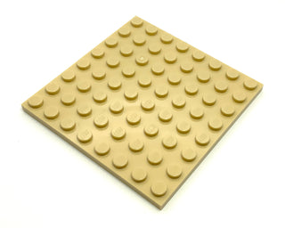 Plate 8x8, Part# 41539 Part LEGO® Tan  