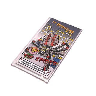 Glass for Window 1 x 4 x 6 with 'THE SPIDER' Movie Poster Pattern (Sticker), Part# 57895pb002 Part LEGO® Trans-Clear Very Good