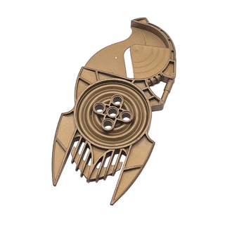 Bionicle Rhotuka Shield, Part# 53379 Part LEGO® Flat Dark Gold Very Good