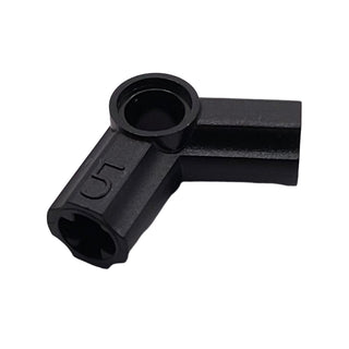 Technic, Axle and Pin Connector Angled #5 - 112.5 degrees, Part# 32015 Part LEGO® Black