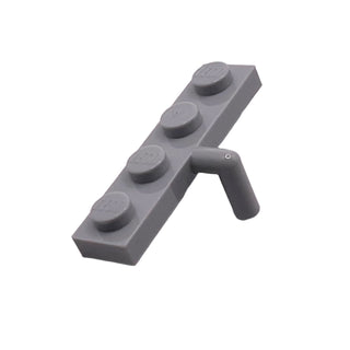 Plate, Modified 1x4 with Bar Arms Down, Part# 30043 Part LEGO® Light Bluish Gray