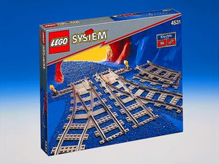 Supplemental 9V Train Track Manual Points 4531 Building Kit LEGO®