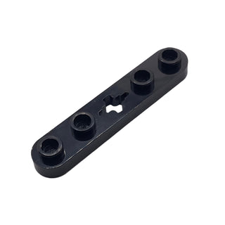 Technic, plate 1x5 with Smooth Ends, 4 Studs and Center Axle Hole, Part# 32124 Part LEGO® Black