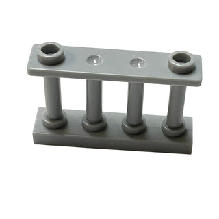 Fence 1x4x2 Spindled with 2 Studs, Part# 30055 Part LEGO® Light Bluish Gray