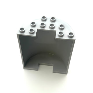 Cylinder Half 3x6x6 with 1x2 Cutout, Part# 87926 Part LEGO® Light Bluish Gray  