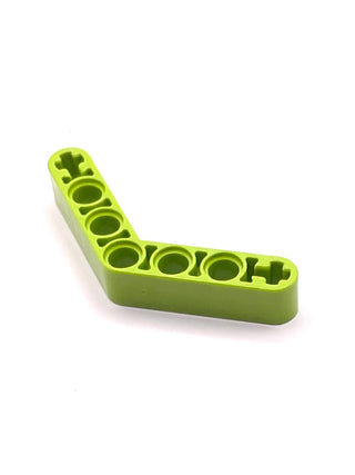 Technic, Liftarm, Modified Bent Thick 1 x 7 (4 - 4), Part# 32348 Part LEGO® Lime