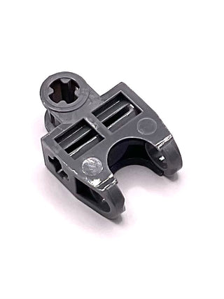 Technic, Axle Connector 2 x 3 with Ball Joint Socket - Open Sides, Angled Forks with Closed Axle Holes, Part# 32174 Part LEGO® Dark Bluish Gray