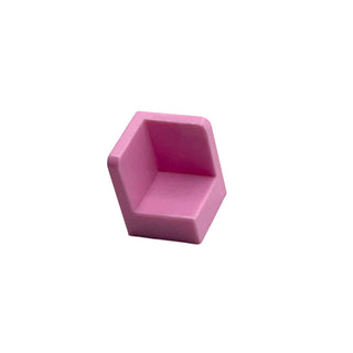 Panel 1 x 1 x 1 Corner, Part# 6231 Part LEGO® Bright Pink