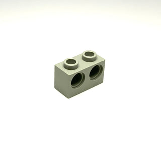 Technic, Brick 1x2 with Holes, Part# 32000 Part LEGO® Light Gray  