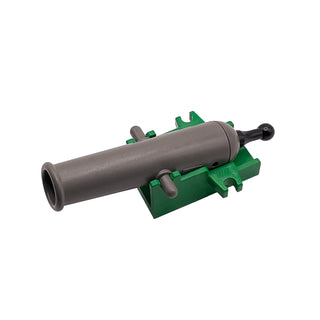 LEGO® Cannon with Cannon Base Part LEGO® Green Projectile Launcher Cannon Transitional with Black Handle