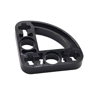 Technic, Liftarm, Modified L-Shape Quarter Ellipse Thin 3x3, Part# 32249 Part LEGO® Black