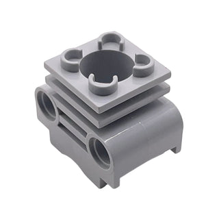 Technic Engine Cylinder with Partial Hollow Studs on Top and Bottom Slots, Part# 2850b Part LEGO® Light Bluish Gray