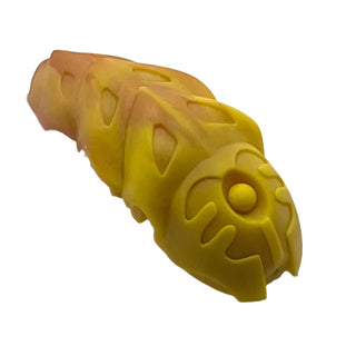Bionicle Rahkshi Kraata Stage 3 with Marbled Pattern, Part# kraata3 Part LEGO® Yellow Head (Reddish Gold Tail)