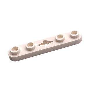 Technic, plate 1x5 with Smooth Ends, 4 Studs and Center Axle Hole, Part# 32124 Part LEGO® White