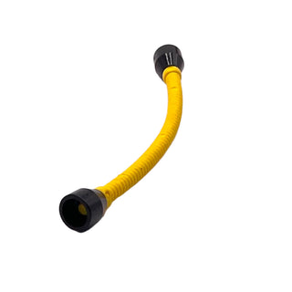 Hose, Flexible 8.5L with Black Tabless Ends, Part# 73590c01b Part LEGO® Yellow Very Good