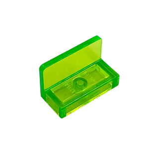 Panel 1 x 2 x 1 with Rounded Corners, Part# 4865b Part LEGO® Trans-Bright Green