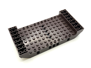 Boat, Hull Large Middle 8x16x2 1/3 with 5 Holes, Part# 95227 Part LEGO® Dark Brown  