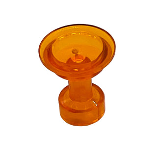 Minifigure, Utensil Sherbet / Sundae Glass, Part# 68504 Part LEGO® Trans-Orange