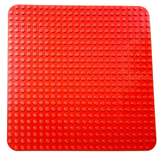 DUPLO® Baseplate 24x24, Part# 353 Part LEGO® Red Very Good