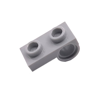 Plate, Modified 1x2 with Pin Hole on Bottom, Part# 18677 Part LEGO® Light Bluish Gray