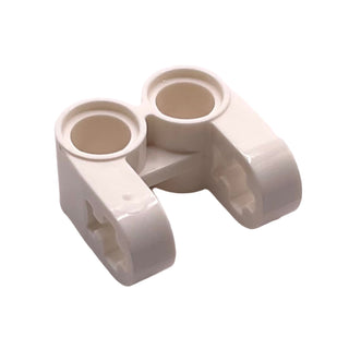 Technic, Axle and Pin Connector Perpendicular Double Split, Part# 41678 Part LEGO® White