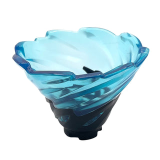 Tornado of Spinjitzu Narrow with Molded Trans-Light Blue Top Pattern, Part# 50663pb02 Part LEGO® Black