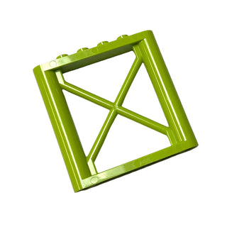 Support 1x6x5 Girder Rectangular, Part# 64448 Part LEGO® Lime 1 Part
