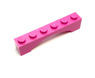 Arch 1x6 Raised Arch, Part# 92950 Part LEGO® Dark Pink  