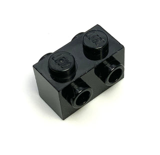 Brick, Modified 1x2 with Studs on 2 Sides, Part# 52107 Part LEGO® Black