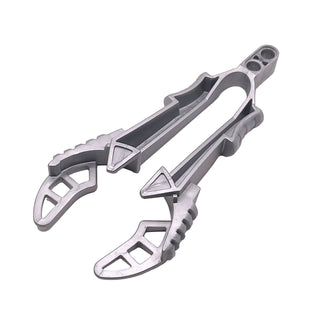 Bionicle Kanoka Disk Launcher (Vahki), Part# 47334 Part LEGO® Pearl Light Gray Very Good